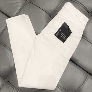 PAIGE White Ankle Crop Skinny Jeans